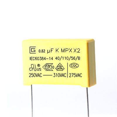 Хорошая стабильность 824k 0,82 UF сопротивления влаги конденсатора 275V превосходного