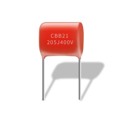 Красная конструкция конденсатора CBB21 205J 400V не индуктивная со свойством лечения собственной личности