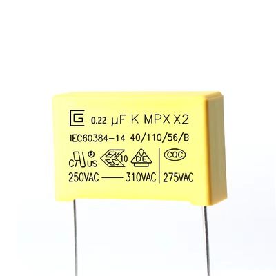 Конденсатор для устранения радиопомех 0.22UF 224K P15MM 310VAC для контрольной панели электропитания
